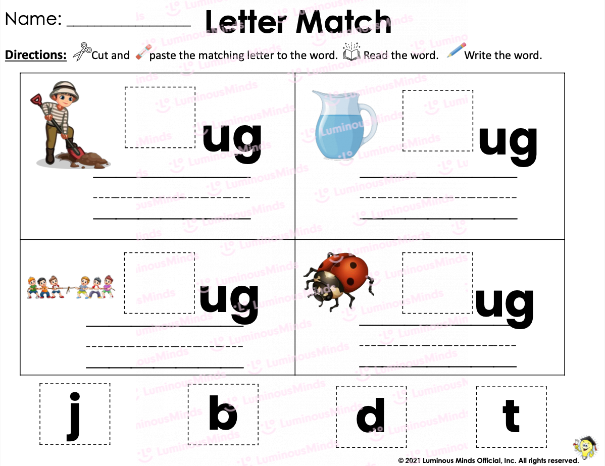 kindergarten cut and paste worksheets