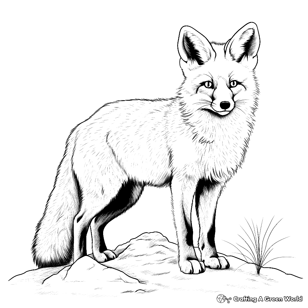 coloring page for fox coloring page for fox
