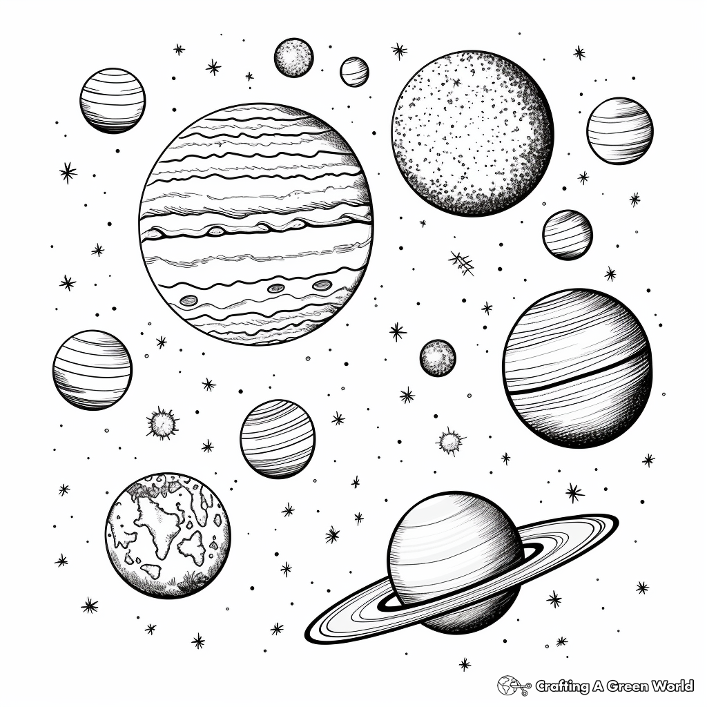 solar system color sheet