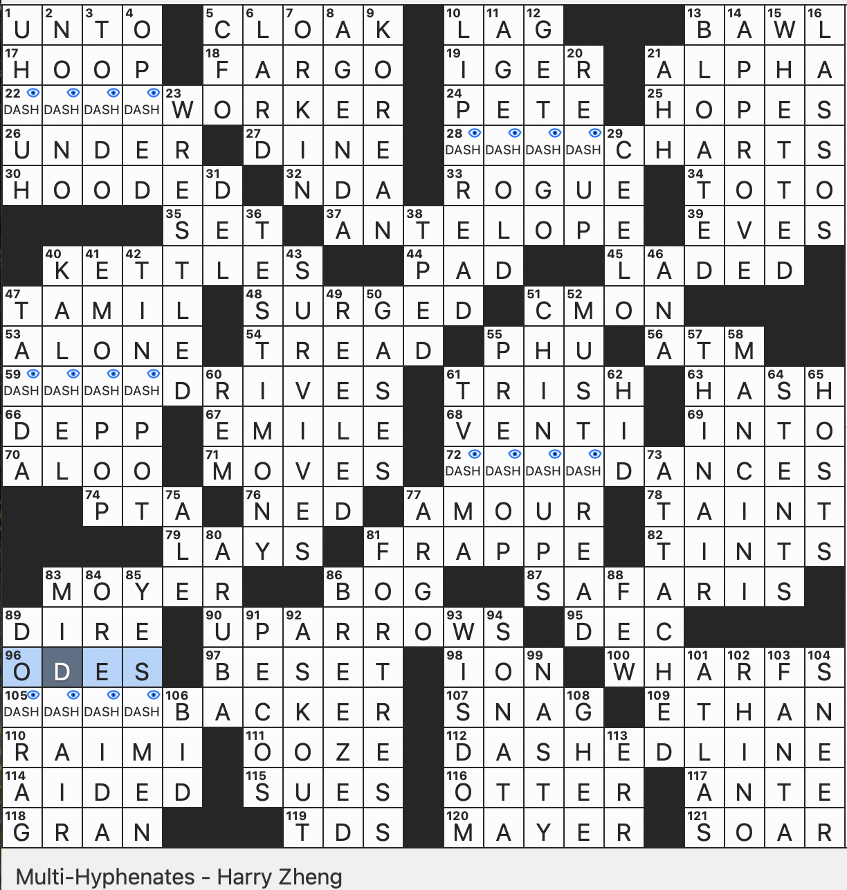 forming a union nyt crossword