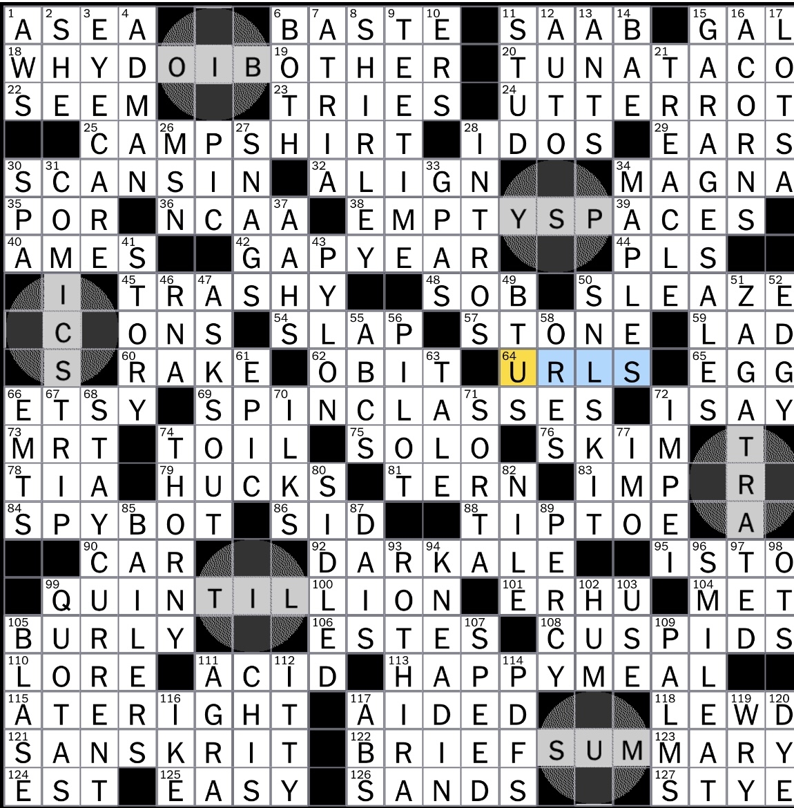 follow to the letter nyt crossword