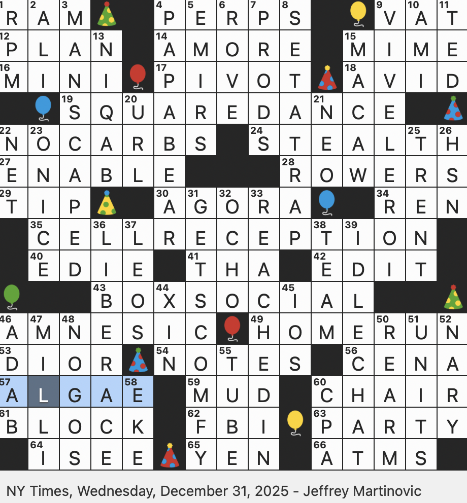 Rex Parker Does The NYT Crossword Puzzle Completely Change Course In Business Jargon WED 12 31 25 Gathering For This Puzzle s Attendees Cry Of Loyalty In Old France One named Performer