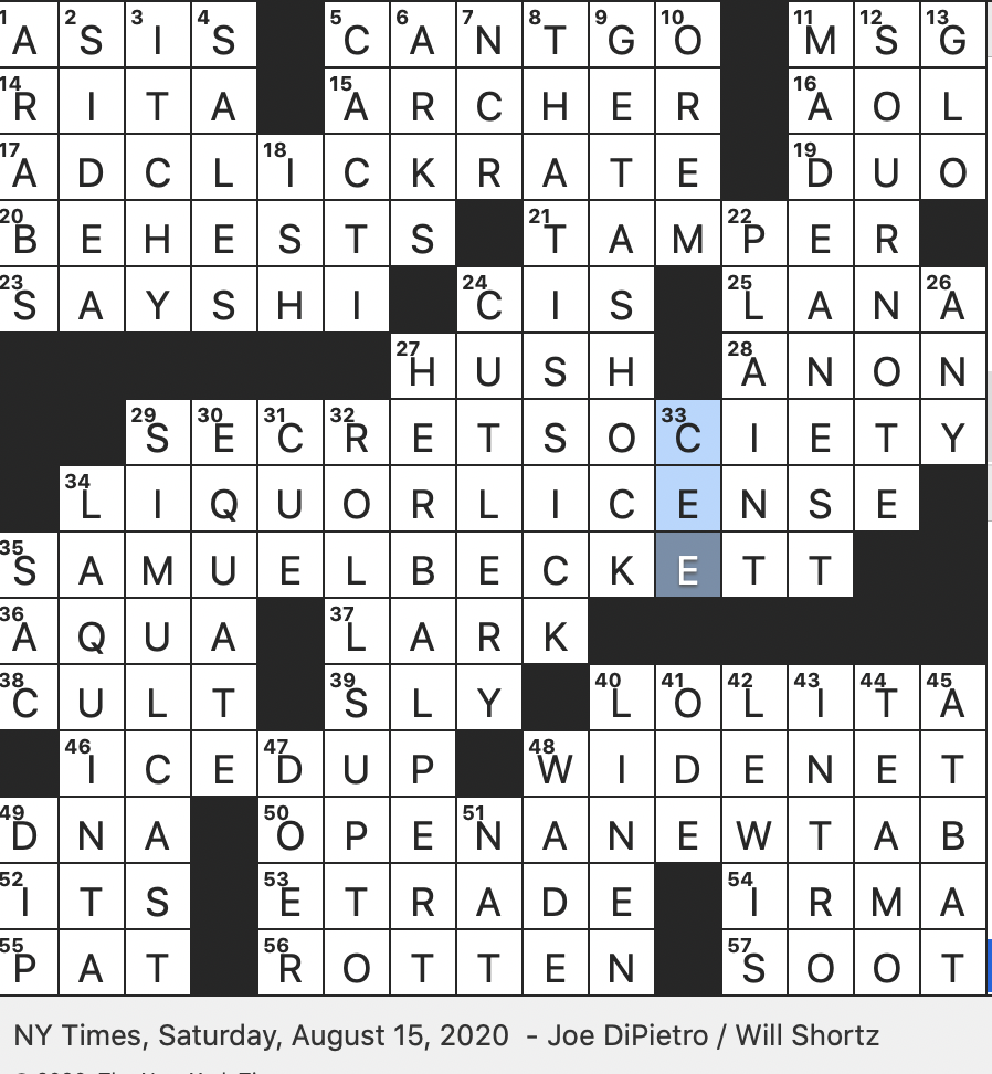 Rex Parker Does The NYT Crossword Puzzle Film Comedy Bomb Of 1994 SAT 8 15 20 Word Whispered By Quiet Old Lady In Goodnight Moon Worms 1980s Toys Internet Marketing Metric Rex Parker Does The NYT Crossword Puzzle Film Comedy Bomb Of 1994 SAT 8 15 20 Word Whispered By Quiet Old Lady In Goodnight Moon Worms 1980s Toys Internet Marketing Metric