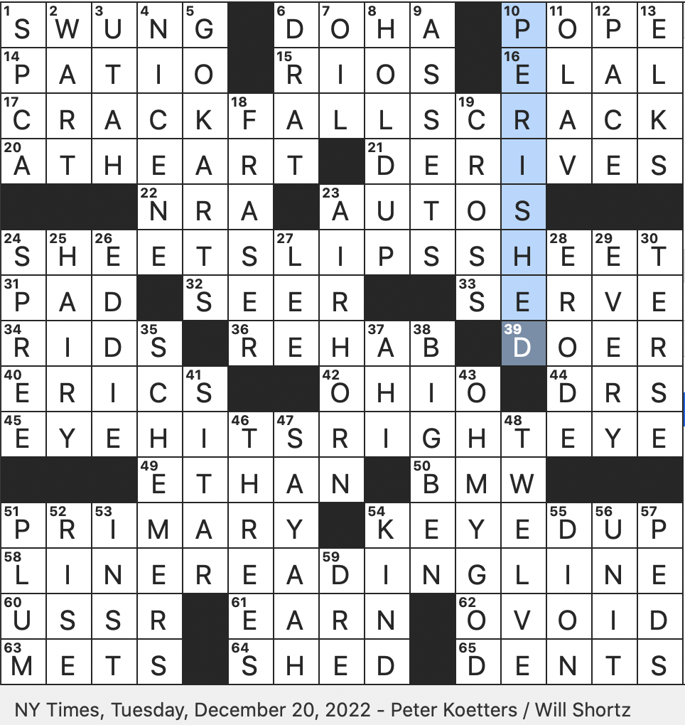 parcel out crossword clue