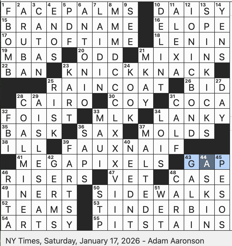 Rex Parker Does The NYT Crossword Puzzle Gentlemen Jocularly SAT 1 17 26 Longest Number Writable In Standard Roman Numerals Korean Barbecue Rib Dish Setups For Some Elaborate Group Pictures 