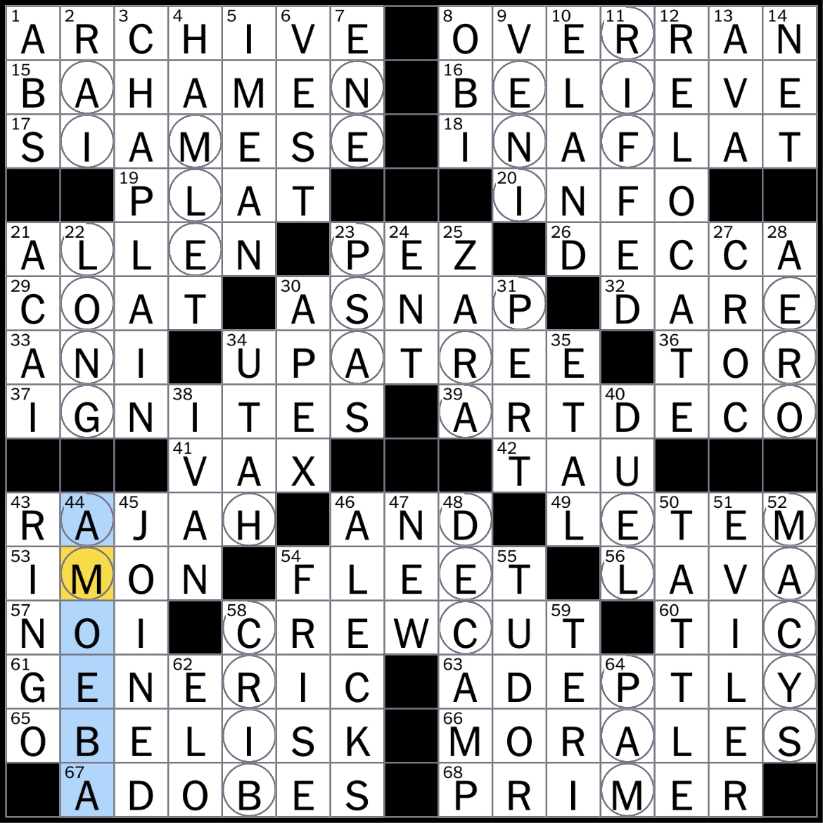 Rex Parker Does The NYT Crossword Puzzle Kimono Tightener TUE 8 1 23 Bollywood Star Aishwarya Record Label That Declined To Sign The Beatles In 1962