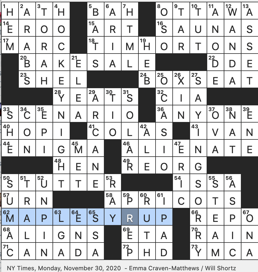 table manners nyt crossword