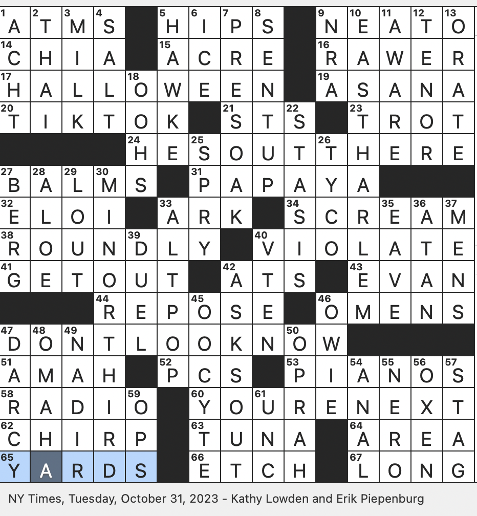 Rex Parker Does The NYT Crossword Puzzle October 2023 Rex Parker Does The NYT Crossword Puzzle October 2023