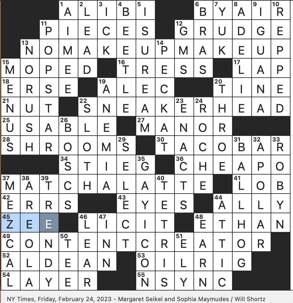 intense passion nyt crossword