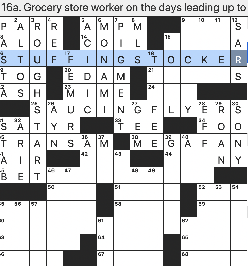 massive predators crossword clue