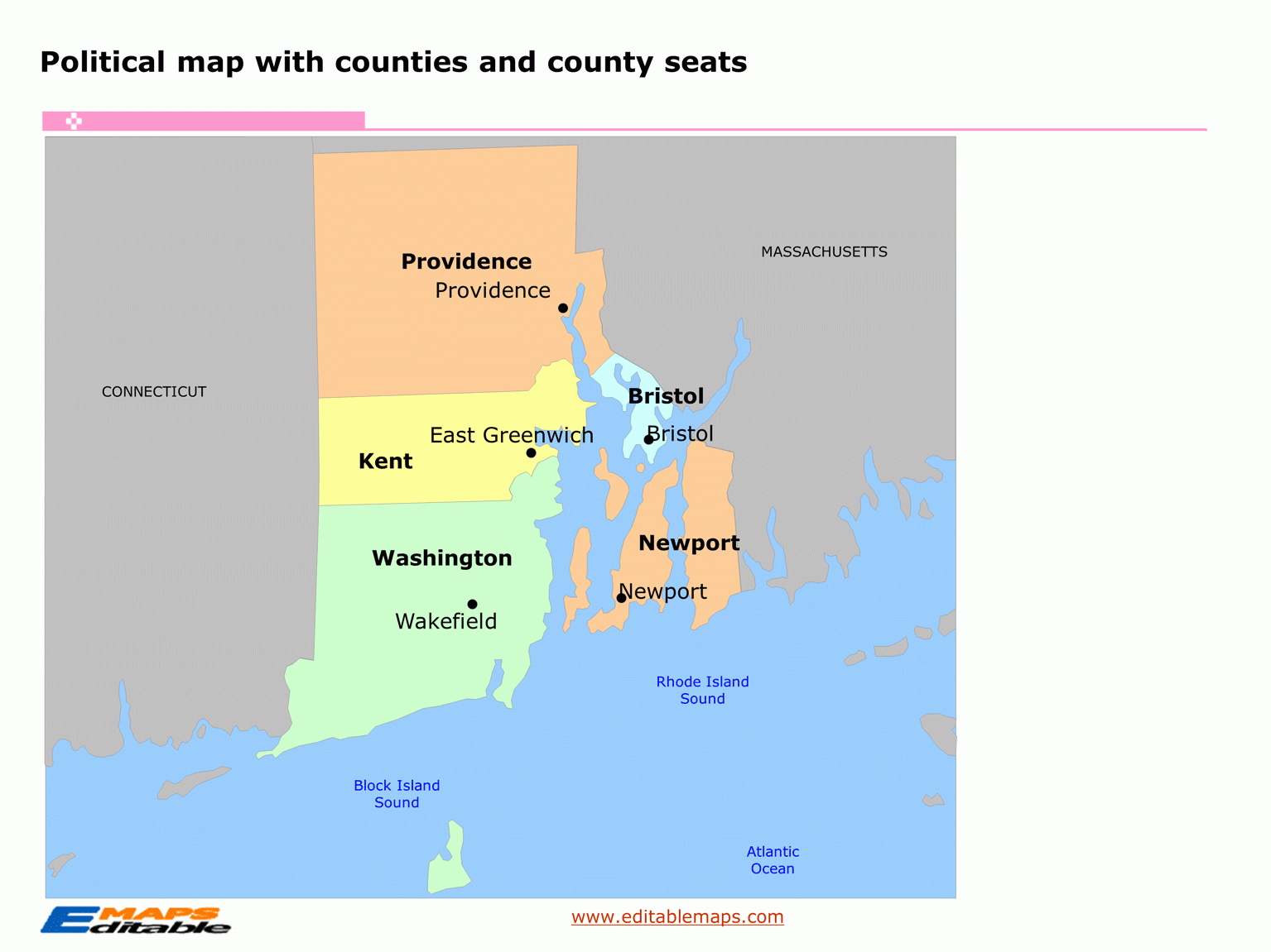 rhode island county map rhode island county map
