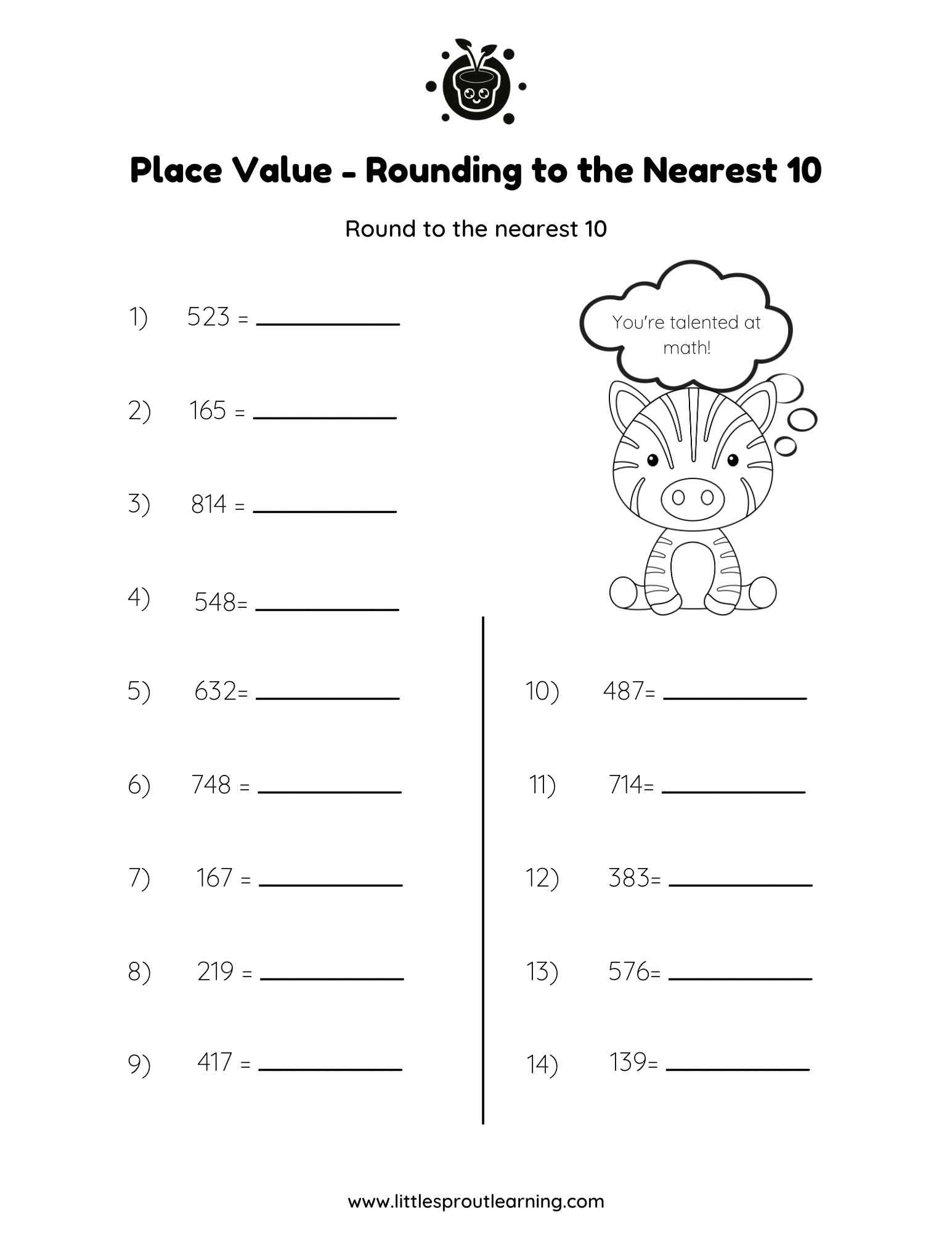 place value worksheets grade 4