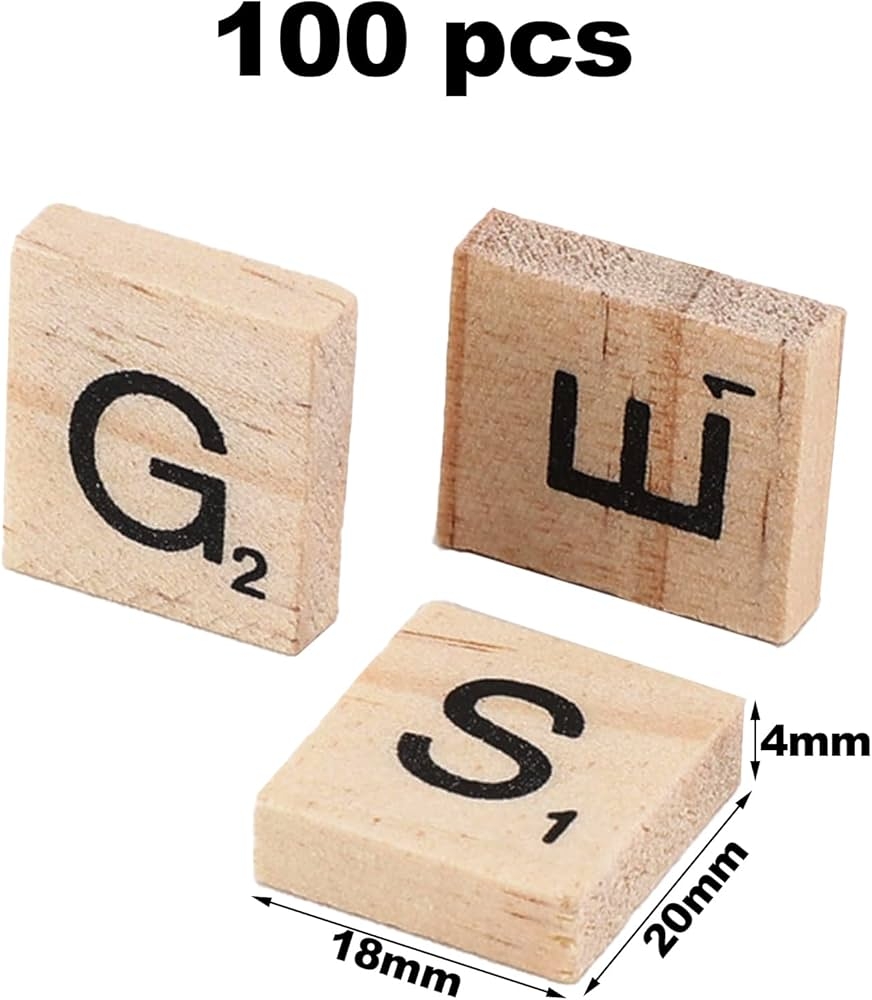RUOXIXI 100 Pieces Wooden Letters A To Z Decorative Letters Letters Tiles For Crossword Puzzle Game Wooden Letters Replacement DIY Crafts 20 X 18 X 4 Mm Buy Online At Best Price RUOXIXI 100 Pieces Wooden Letters A To Z Decorative Letters Letters Tiles For Crossword Puzzle Game Wooden Letters Replacement DIY Crafts 20 X 18 X 4 Mm Buy Online At Best Price