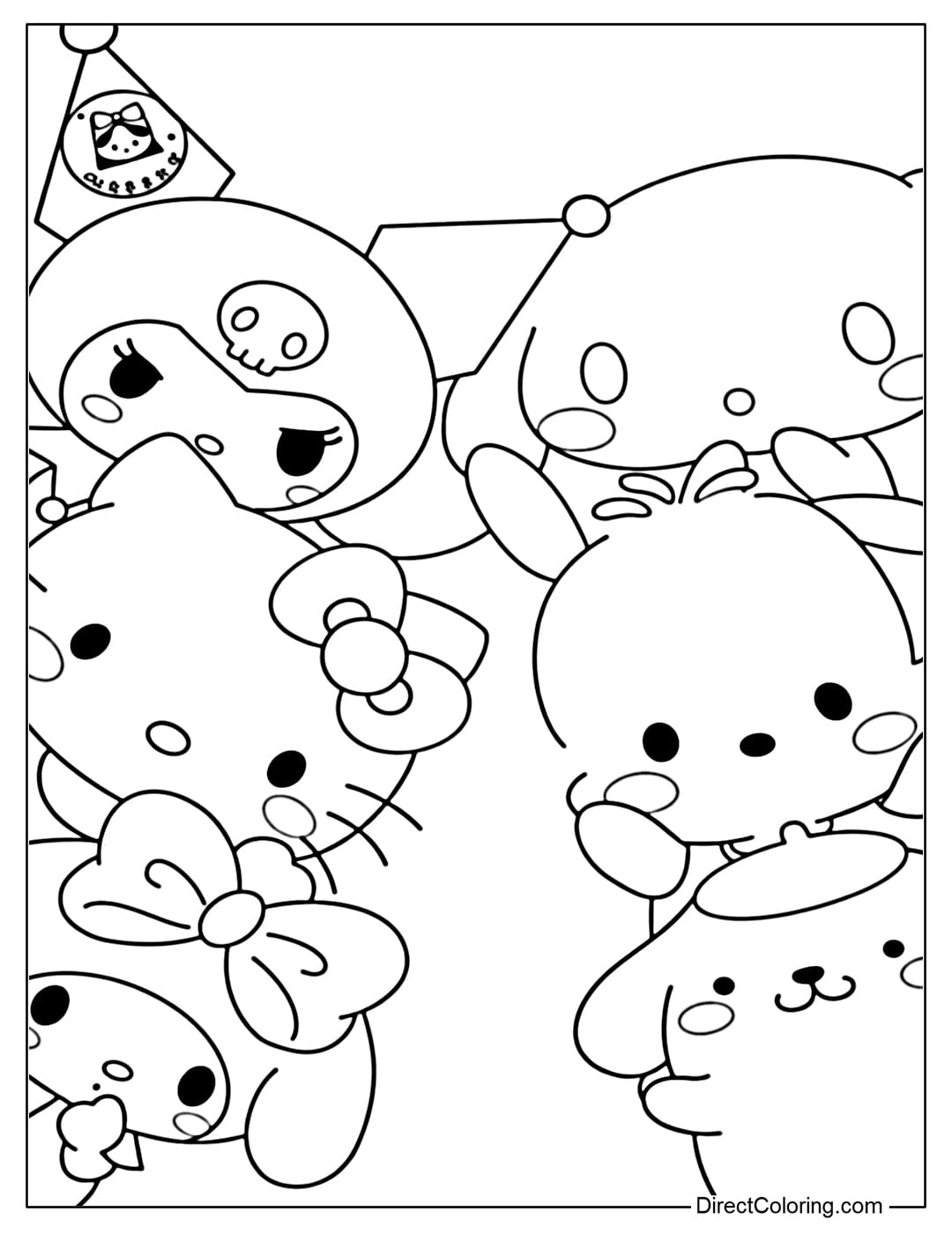 sanrio characters coloring pages sanrio characters coloring pages