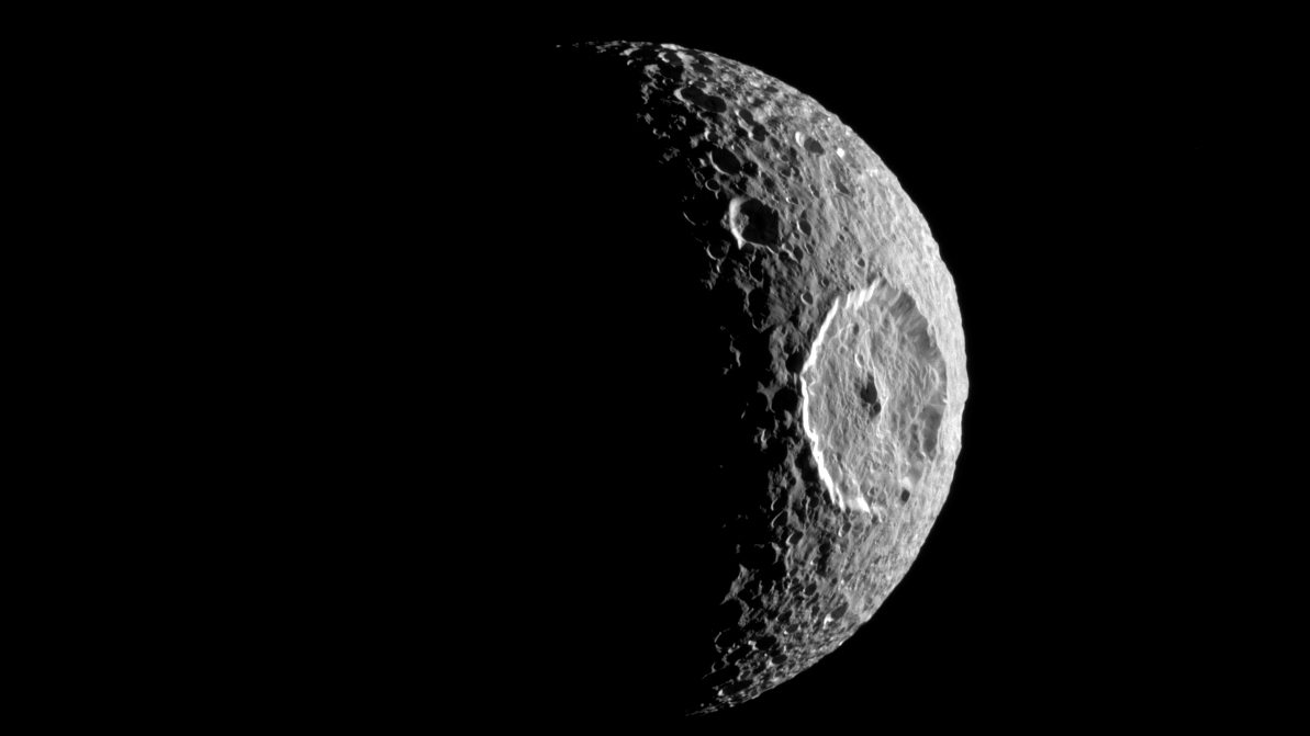 Saturn s Death Star Moon Could Have A Secret Underground Ocean Live Science Saturn s Death Star Moon Could Have A Secret Underground Ocean Live Science