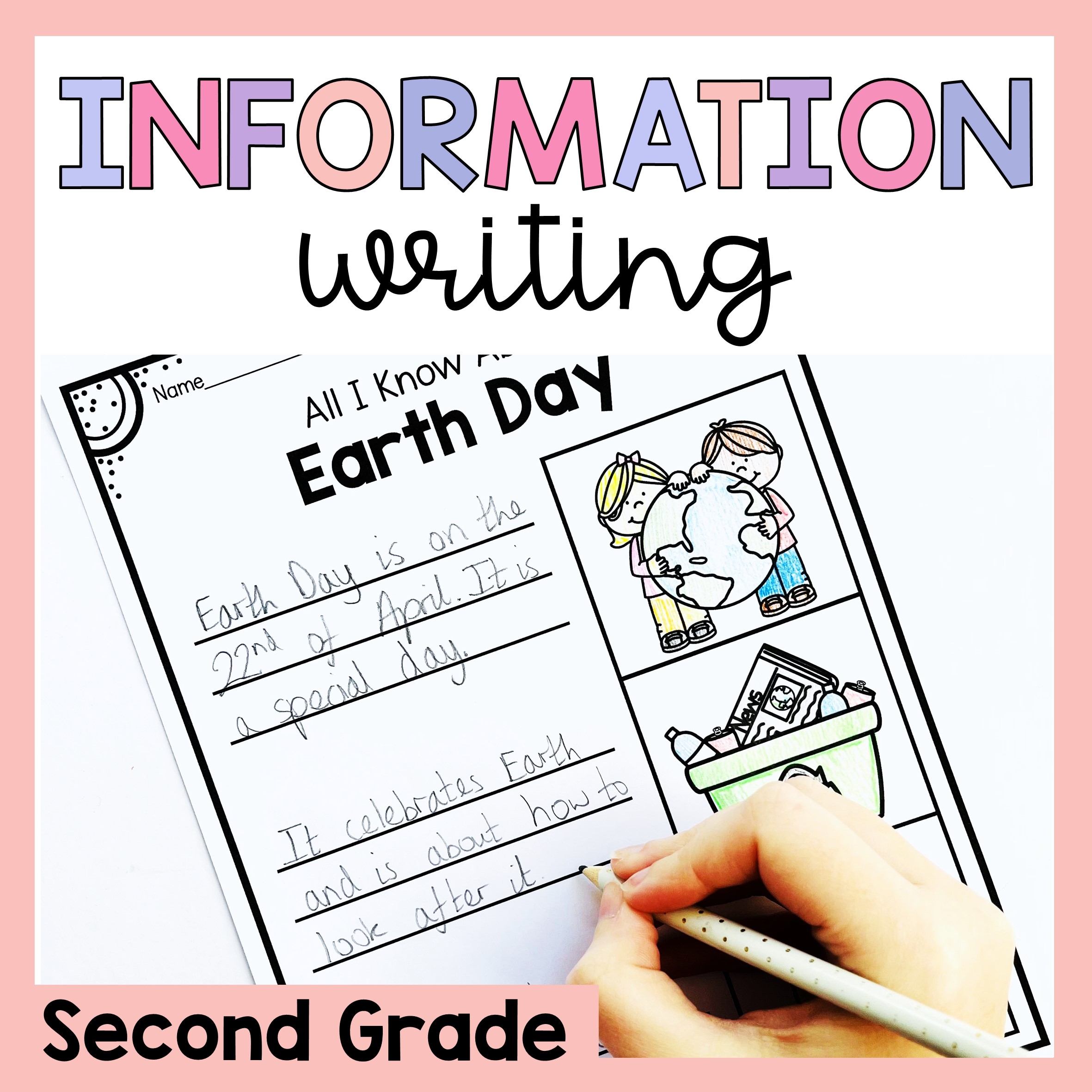 Second Grade Informational Writing Prompts And Worksheets Non Fiction Writing