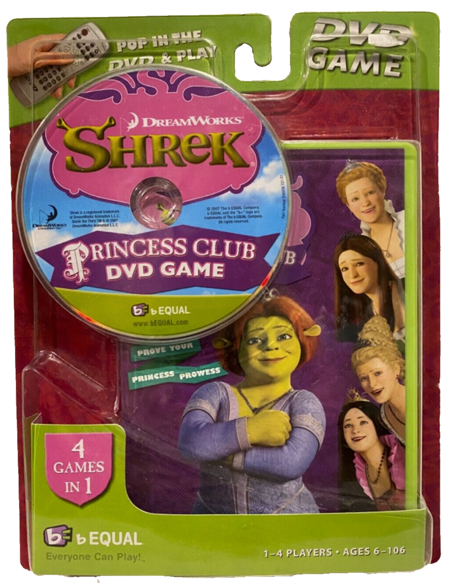 Shrek Princess Club DVD Game 4 Games In 1 Portable Ages 6 1 4 Players EBay