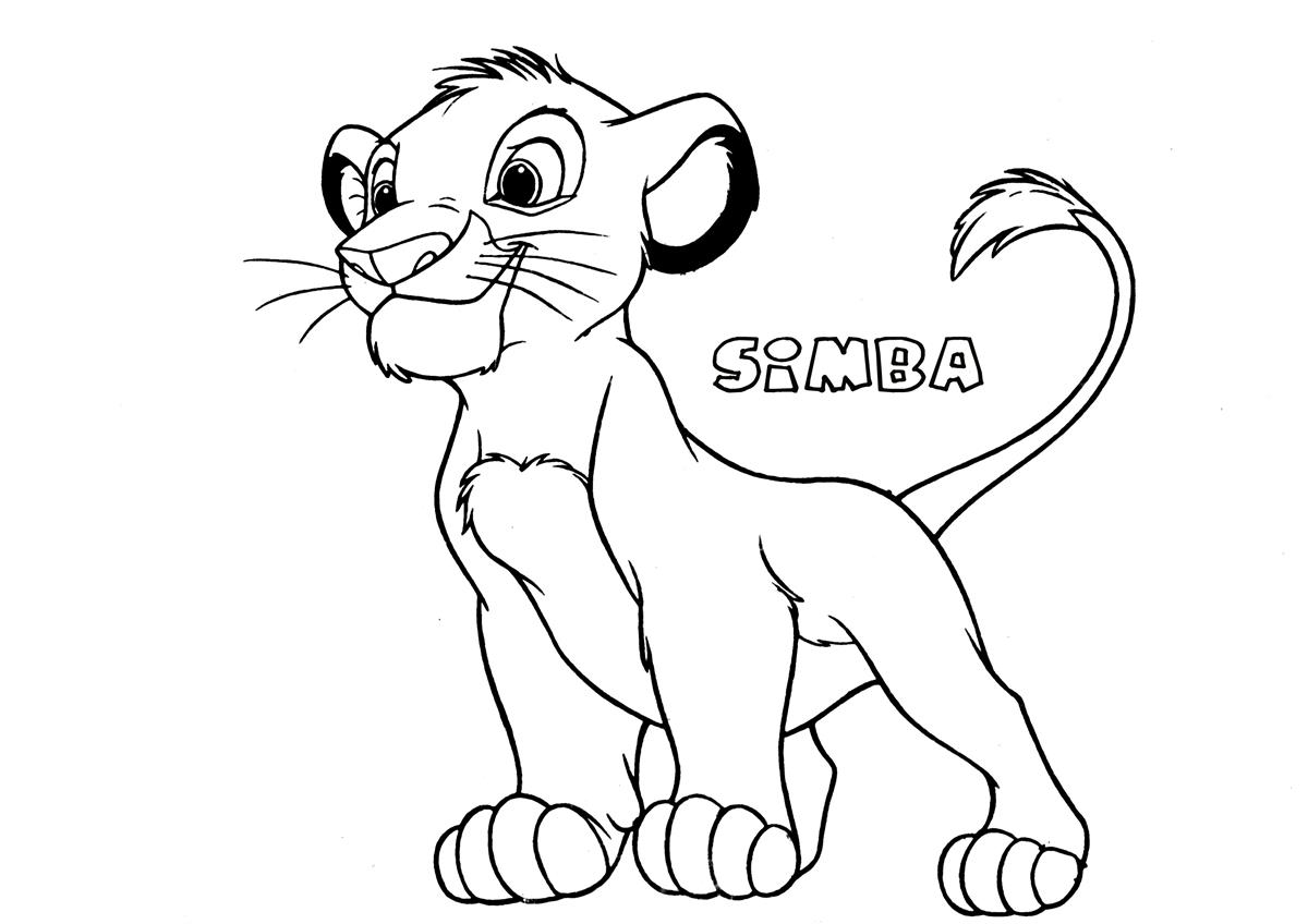 Simba5 The Lion King Coloring Page
