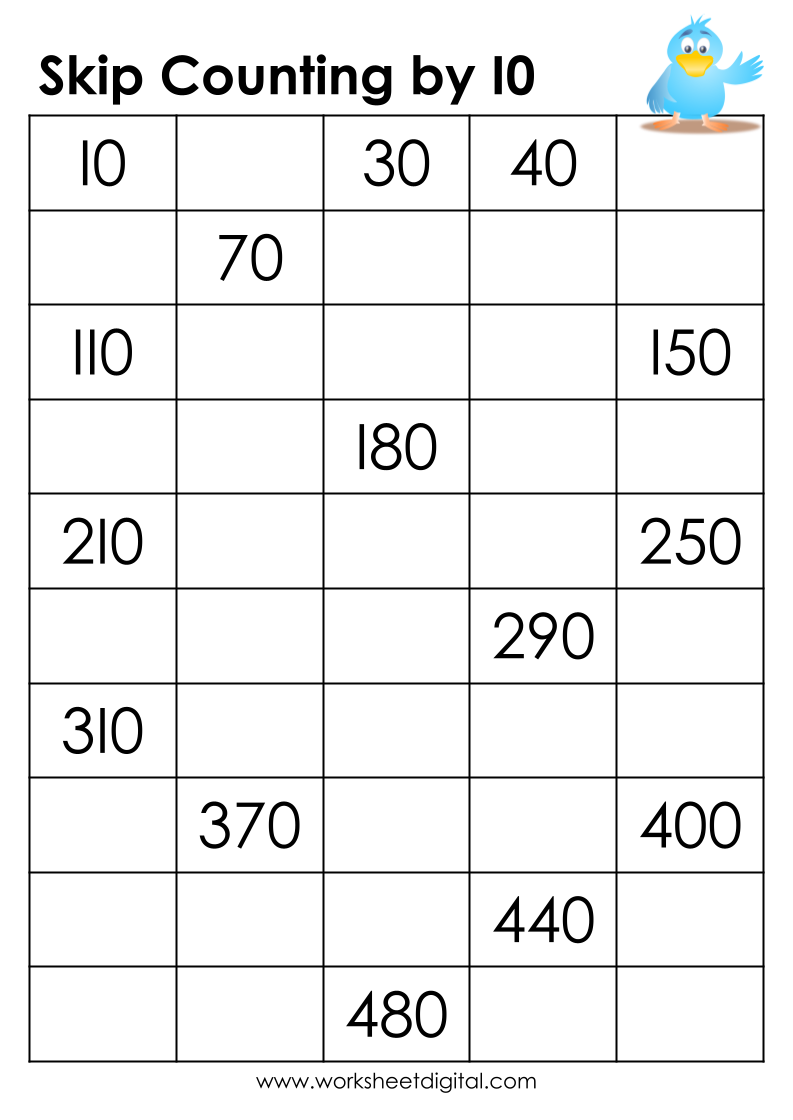 Skip Counting By 10 Worksheet Digital 1 Teacher Made Resources