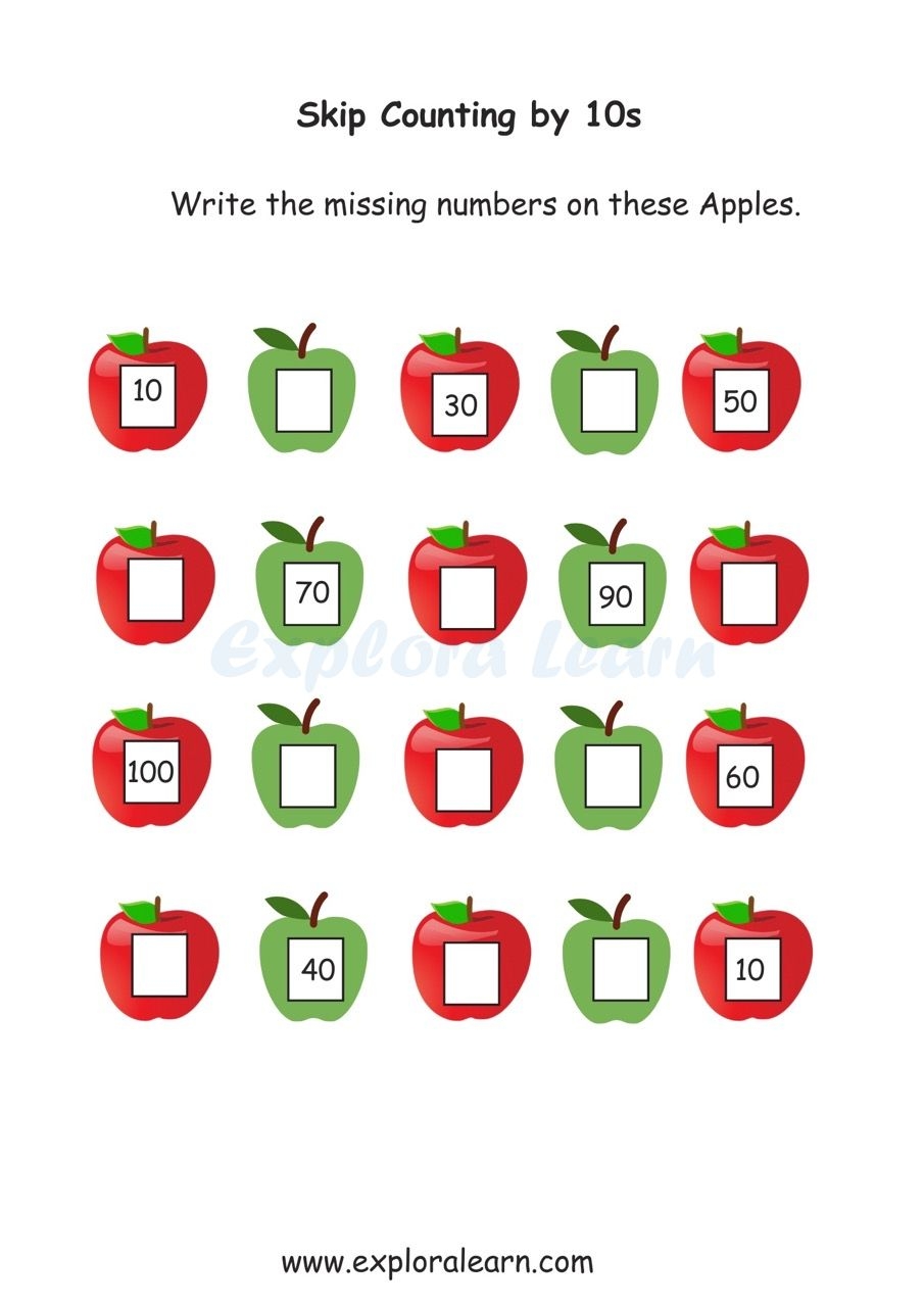 Skip Counting By 10 Worksheets Fun And Educational Math Practice For 2 6 Year Olds
