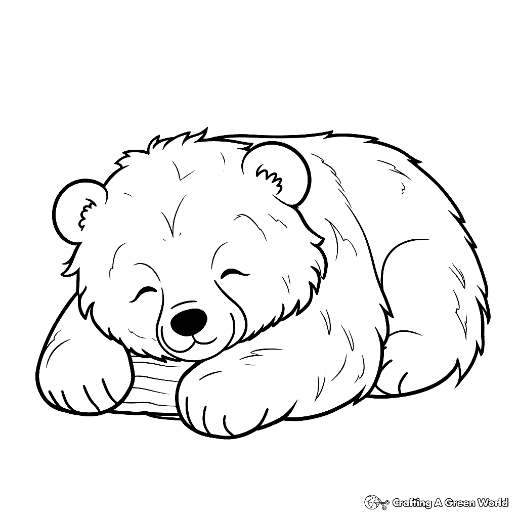 Sleeping Bear Coloring Pages Free Printable Sleeping Bear Coloring Pages Free Printable