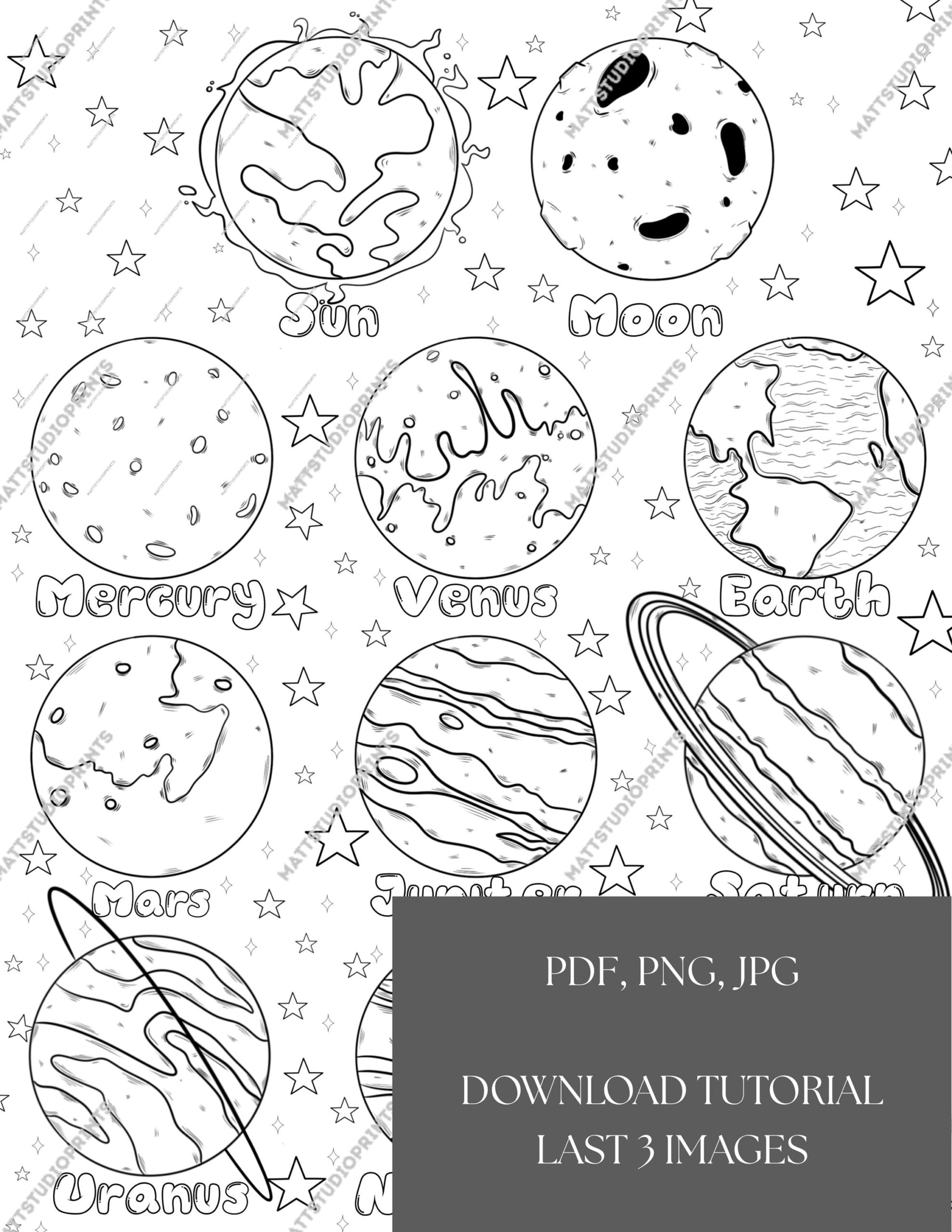 Solar System Coloring Page Kids Astronomy Activity Planets Printable PDF Download Etsy Solar System Coloring Page Kids Astronomy Activity Planets Printable PDF Download Etsy