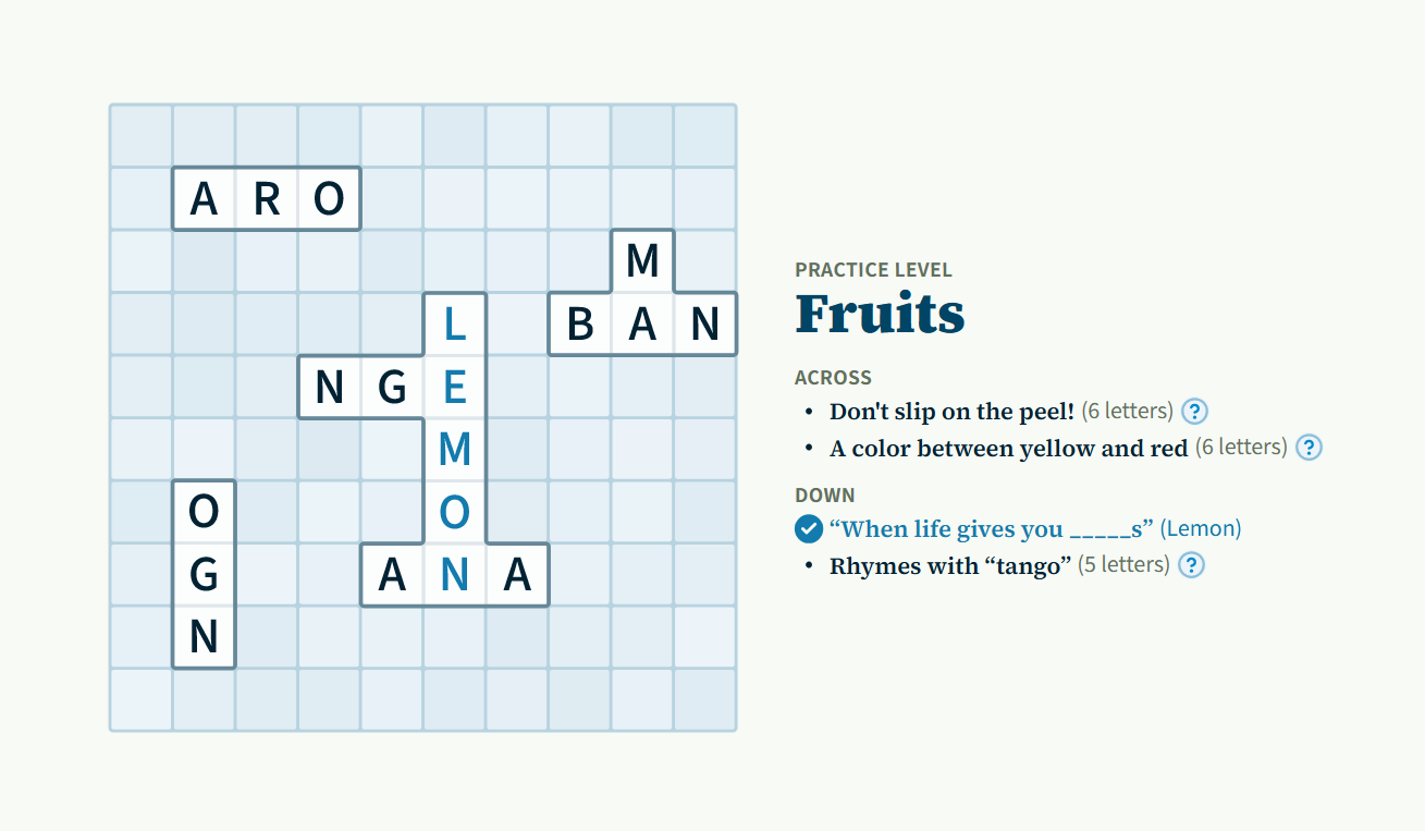 checked in crossword clue