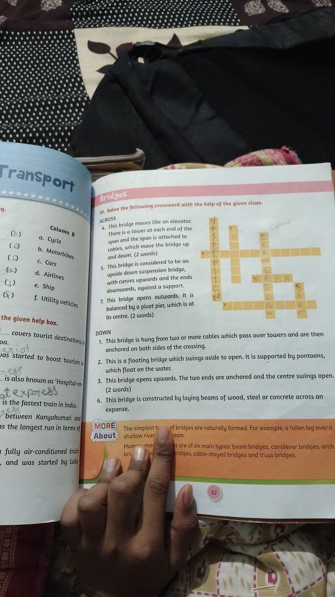 Solve The Following Crossword With The Help Of The Given Clues ACROSS T 
