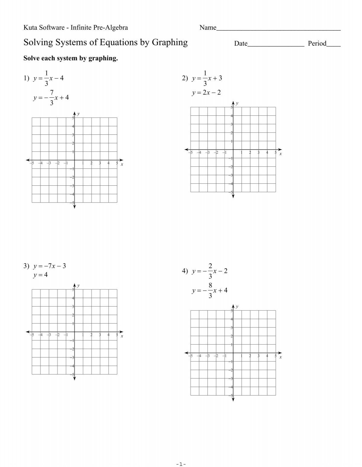 graphing systems of equations worksheet graphing systems of equations worksheet