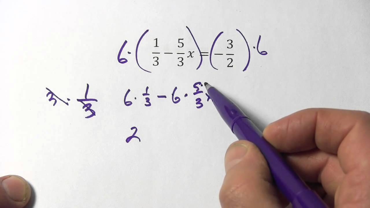 Solving Two Step Equations With Signed Fractions YouTube Solving Two Step Equations With Signed Fractions YouTube