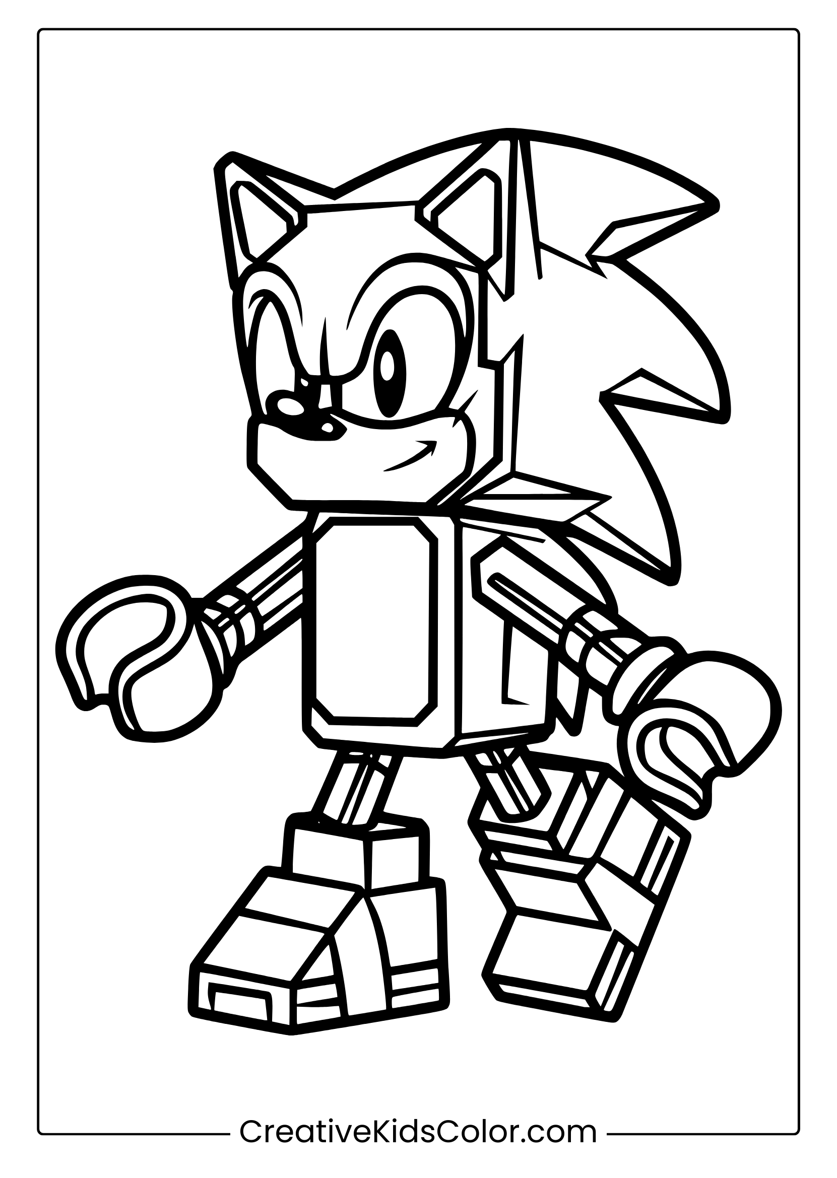 printable coloring pages sonic
