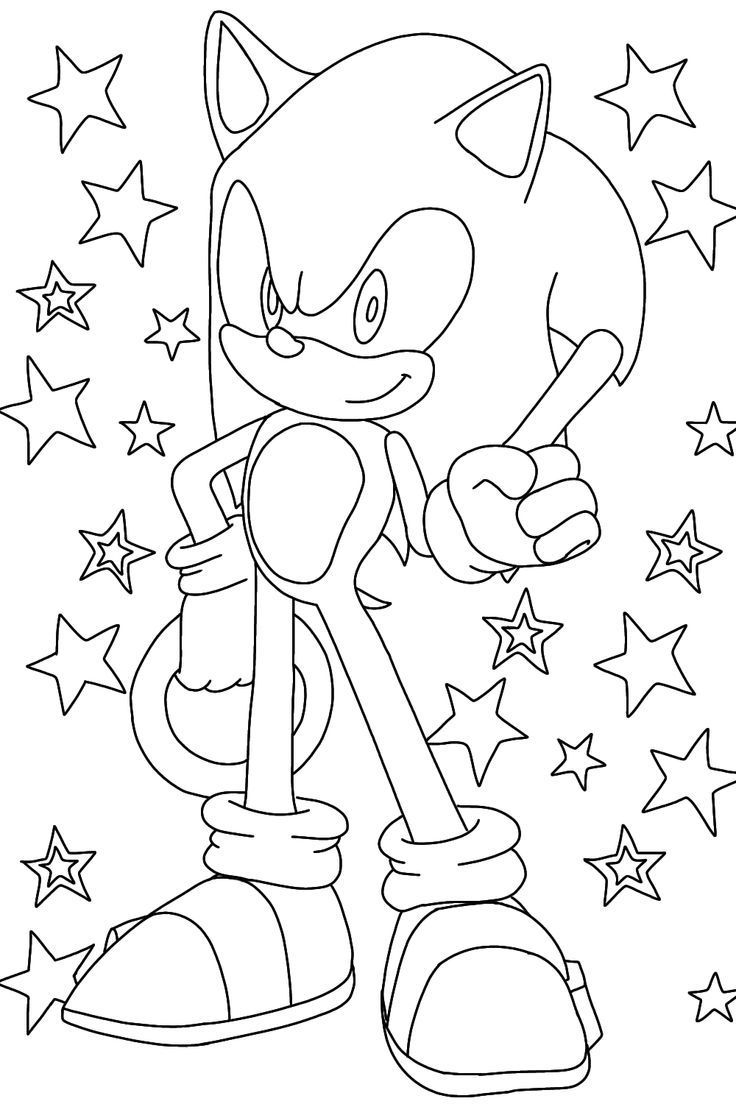 Sonic The Hedgehog The Official Coloring Book