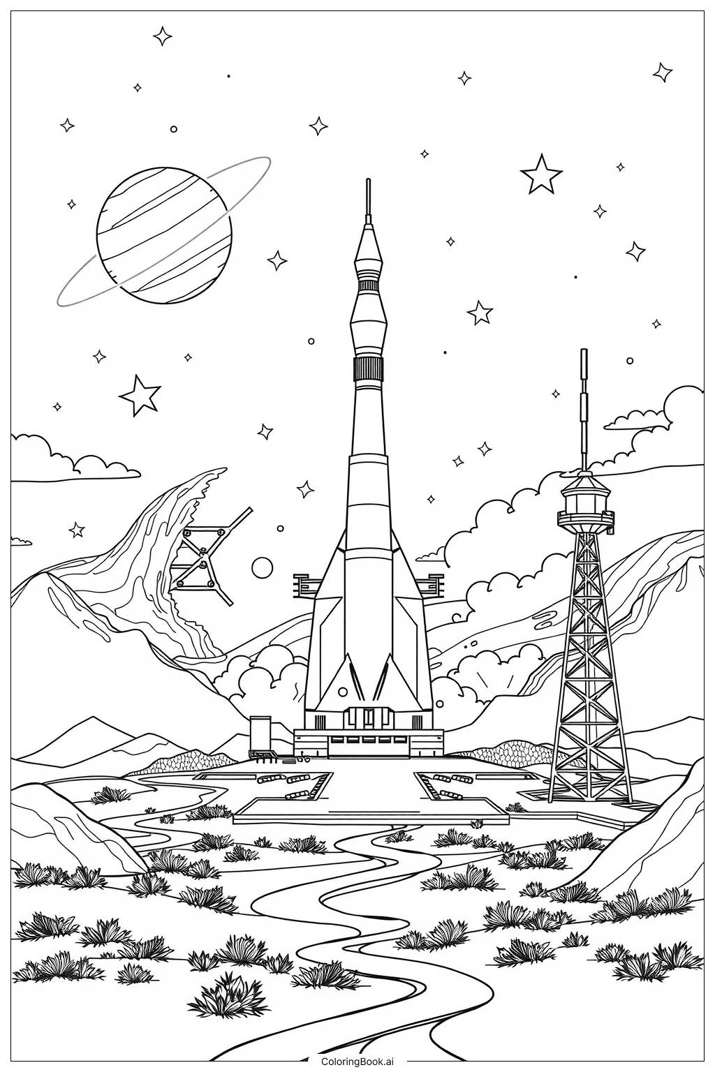 rocket ship coloring page rocket ship coloring page