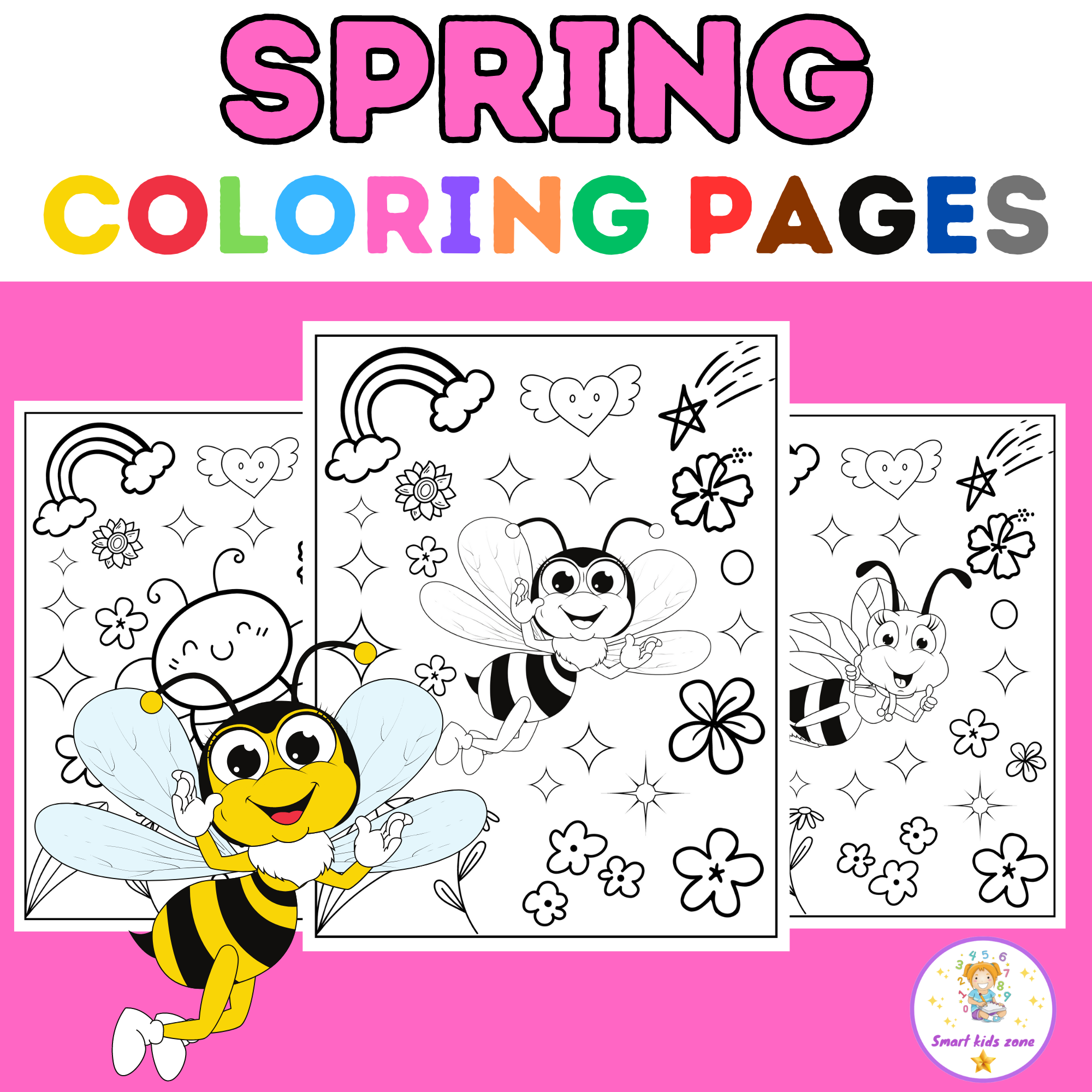Spring Bee Coloring Pages Spring Coloring Sheets Spring Coloring Pages Made By Teachers