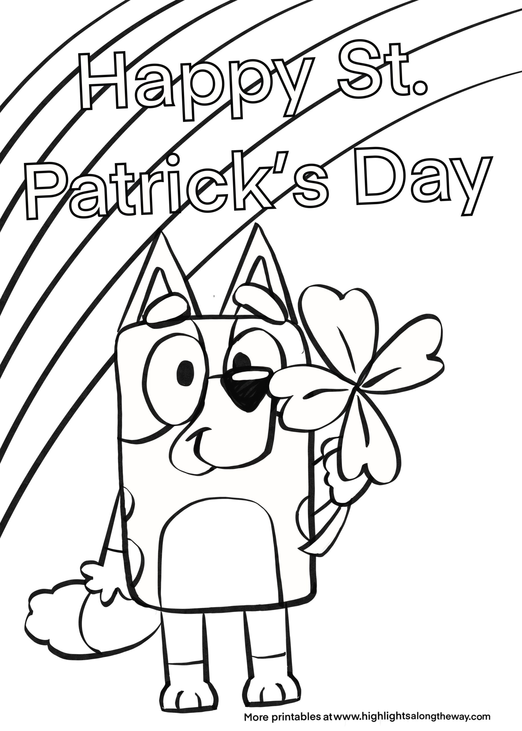 coloring pages st patrick's day