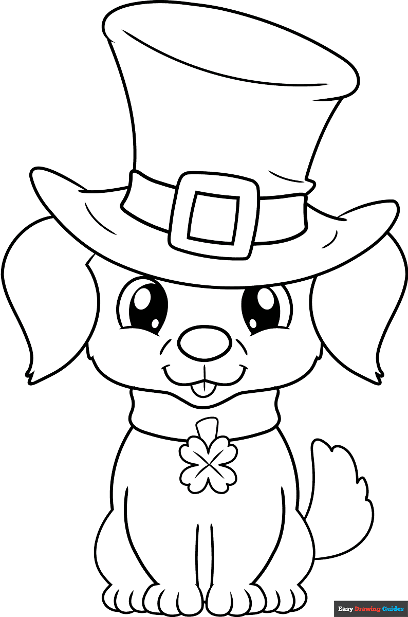 st patrick's day coloring sheet