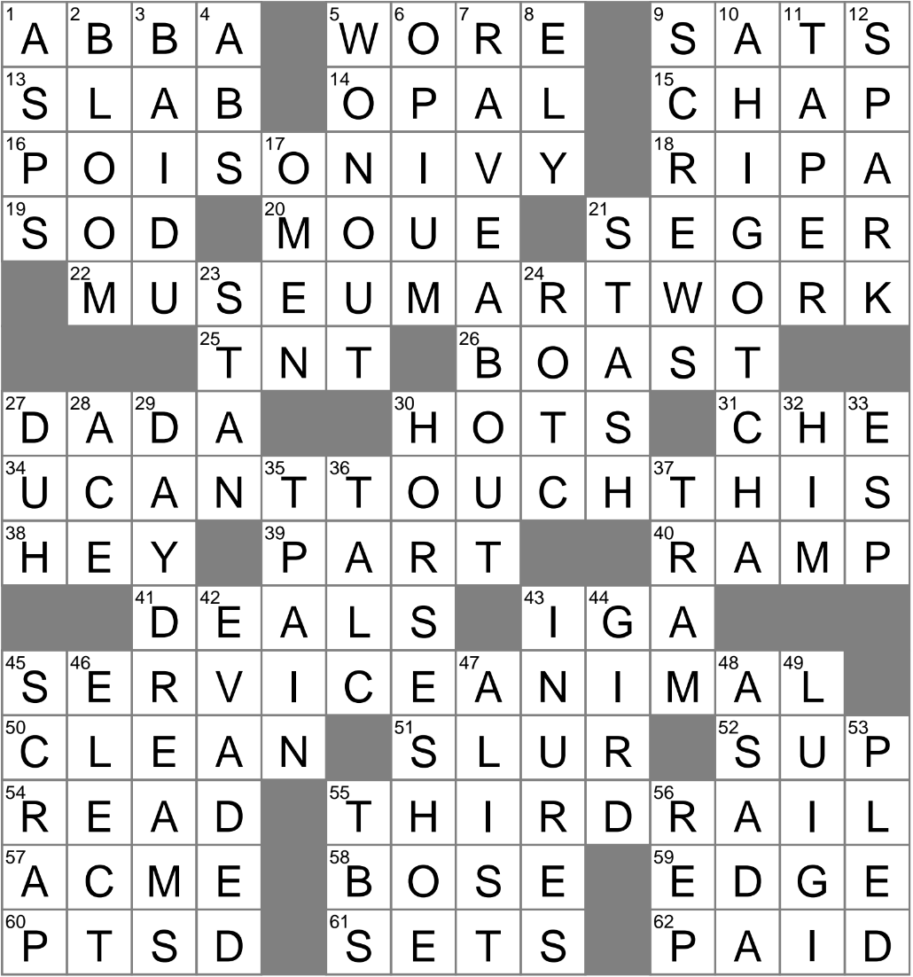 Statement That May Follow Not To Toot My Own Horn But Crossword Clue Archives LAXCrossword