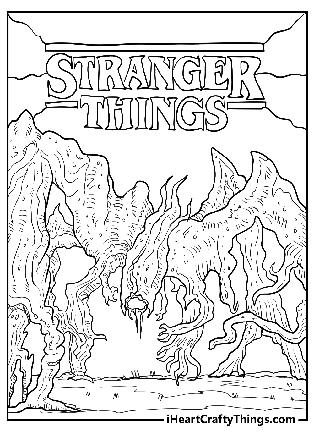 Stranger Things Coloring Pages 45 Free PDF Printables Stranger Things Coloring Pages 45 Free PDF Printables