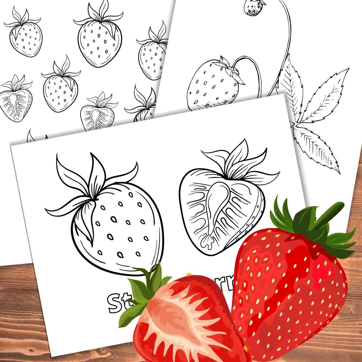 coloring pages for strawberry
