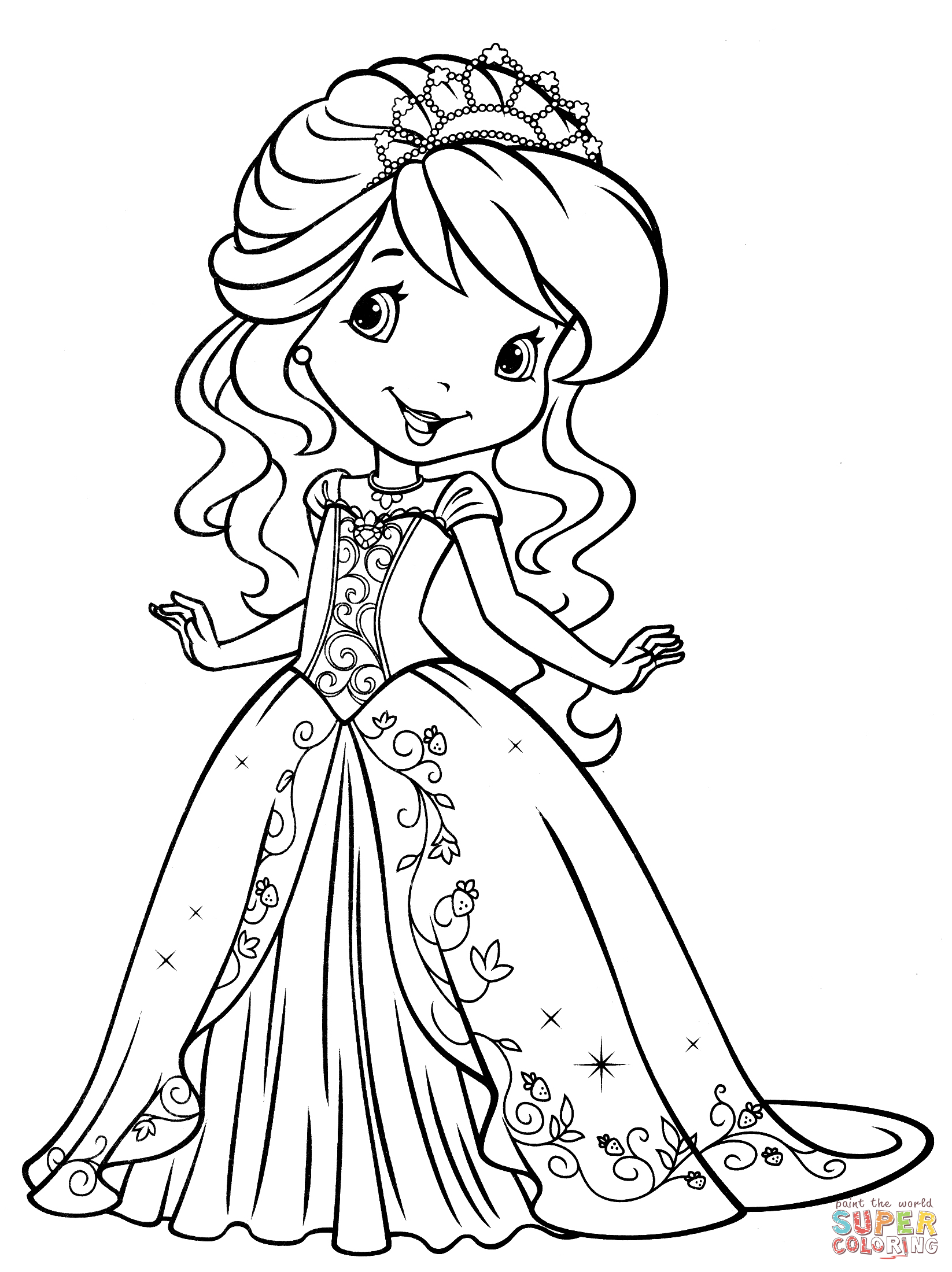 Strawberry Shortcake 30 Free Printable Coloring Pages
