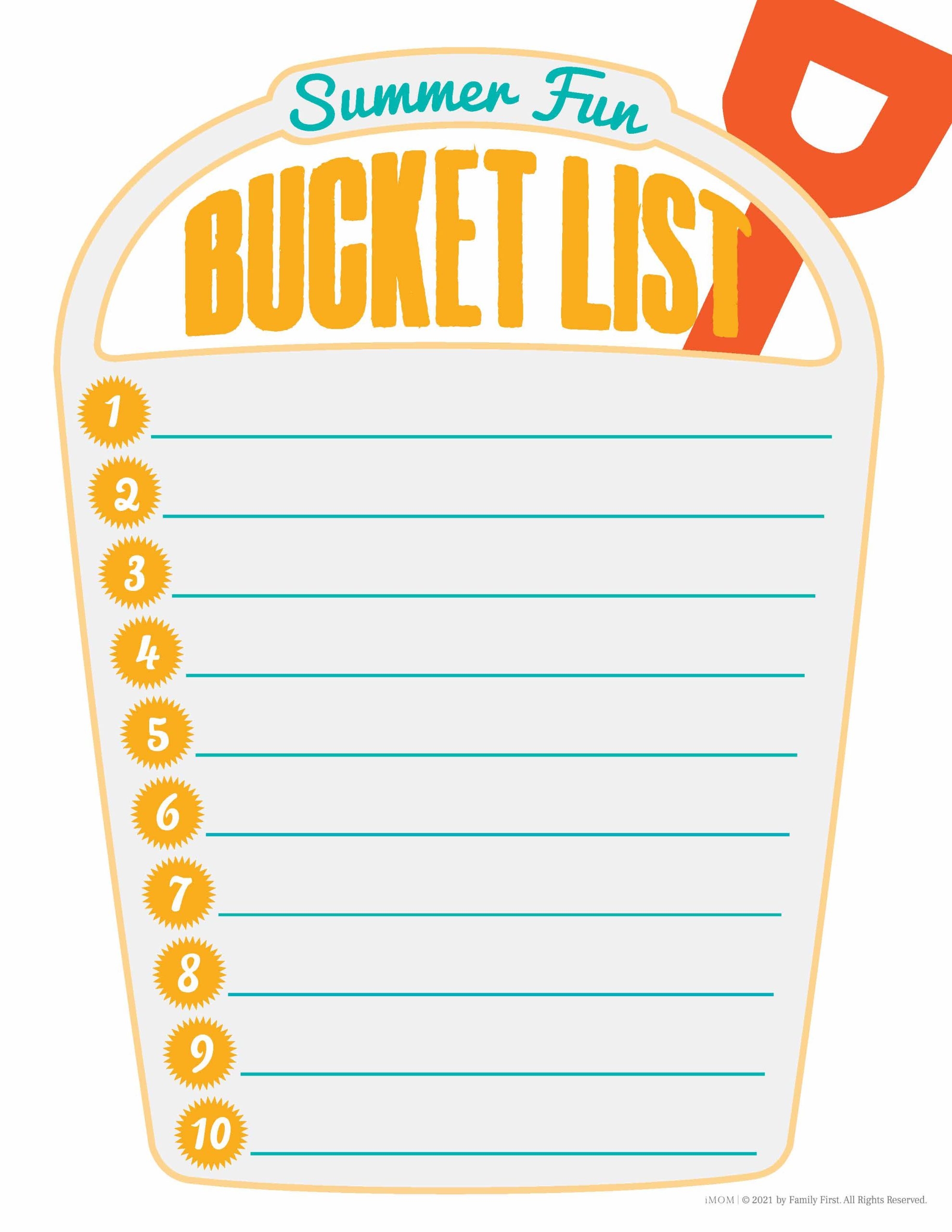 Summer Bucket List IMOM Summer Bucket List IMOM