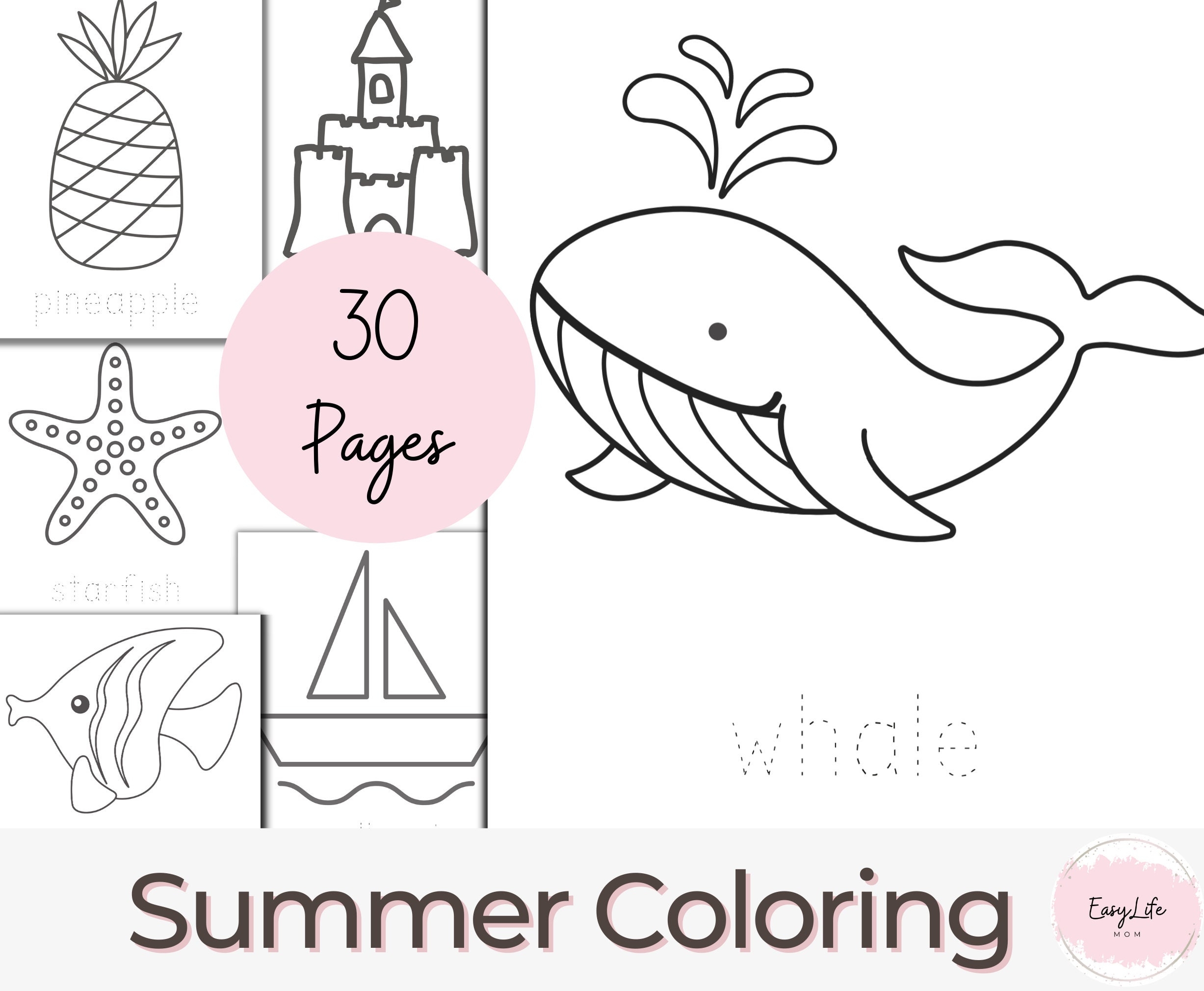 printable simple coloring pages