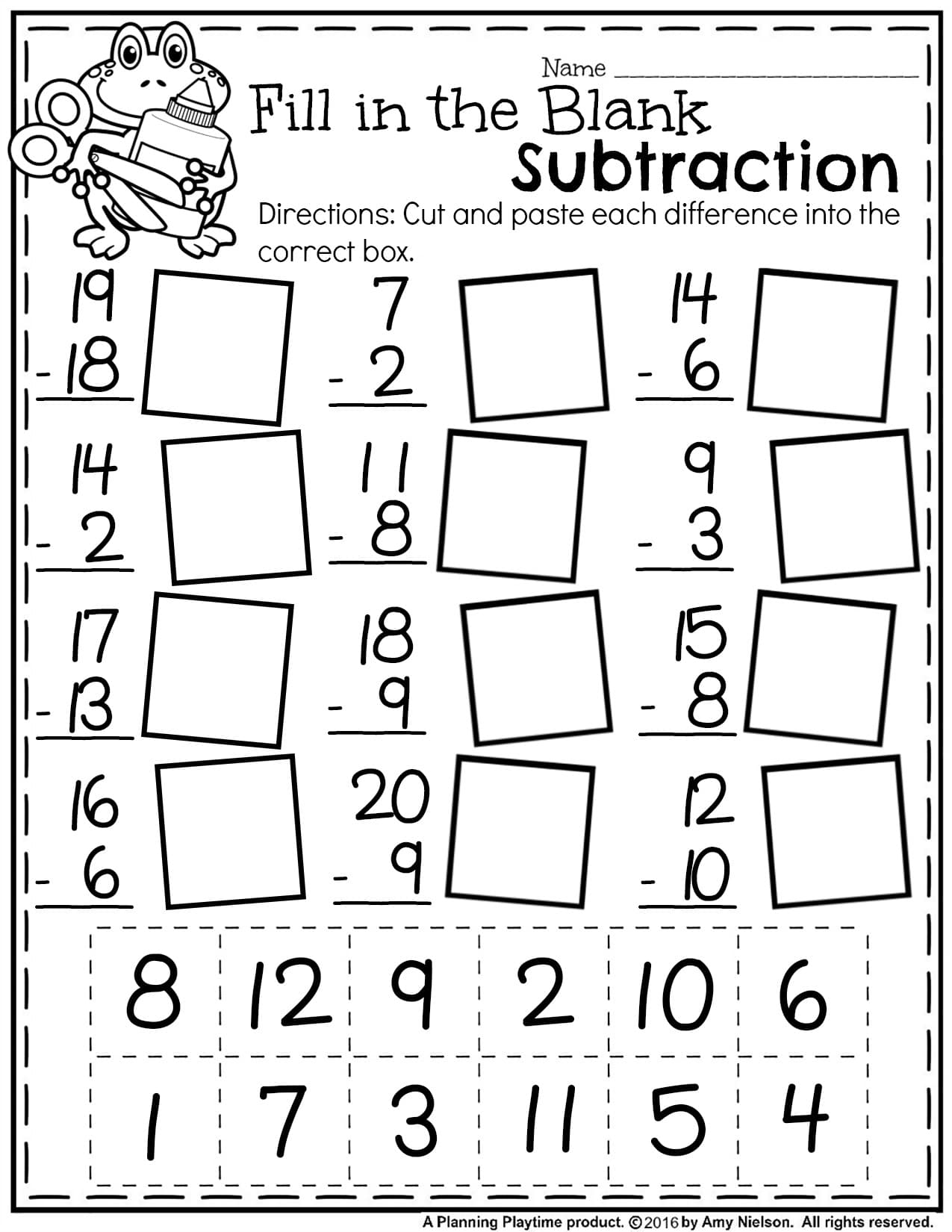 math worksheet for 1st grade