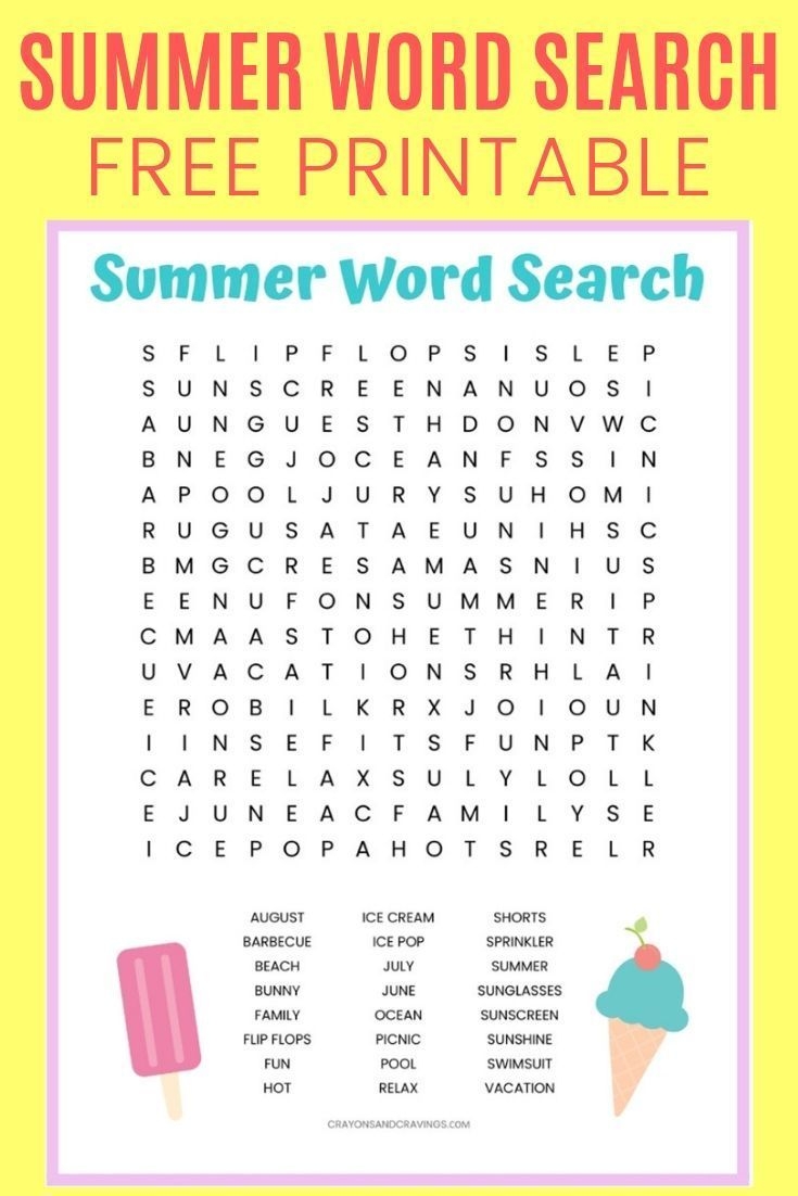 summer word puzzles printable summer word puzzles printable