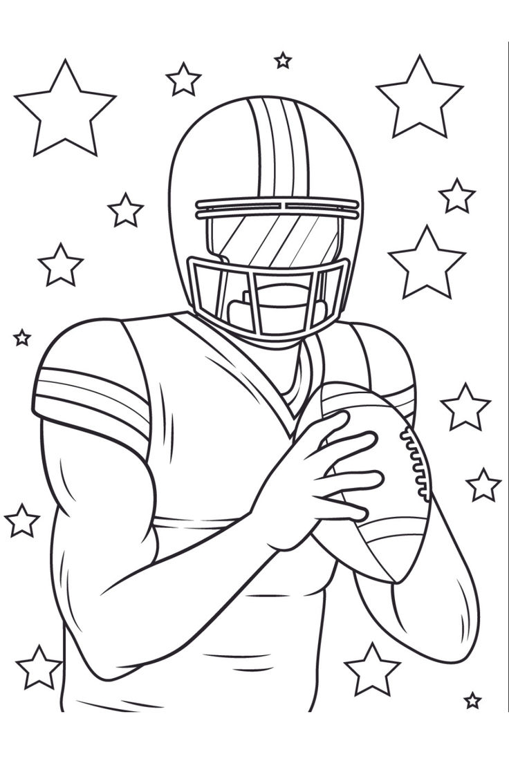 football printable coloring pages