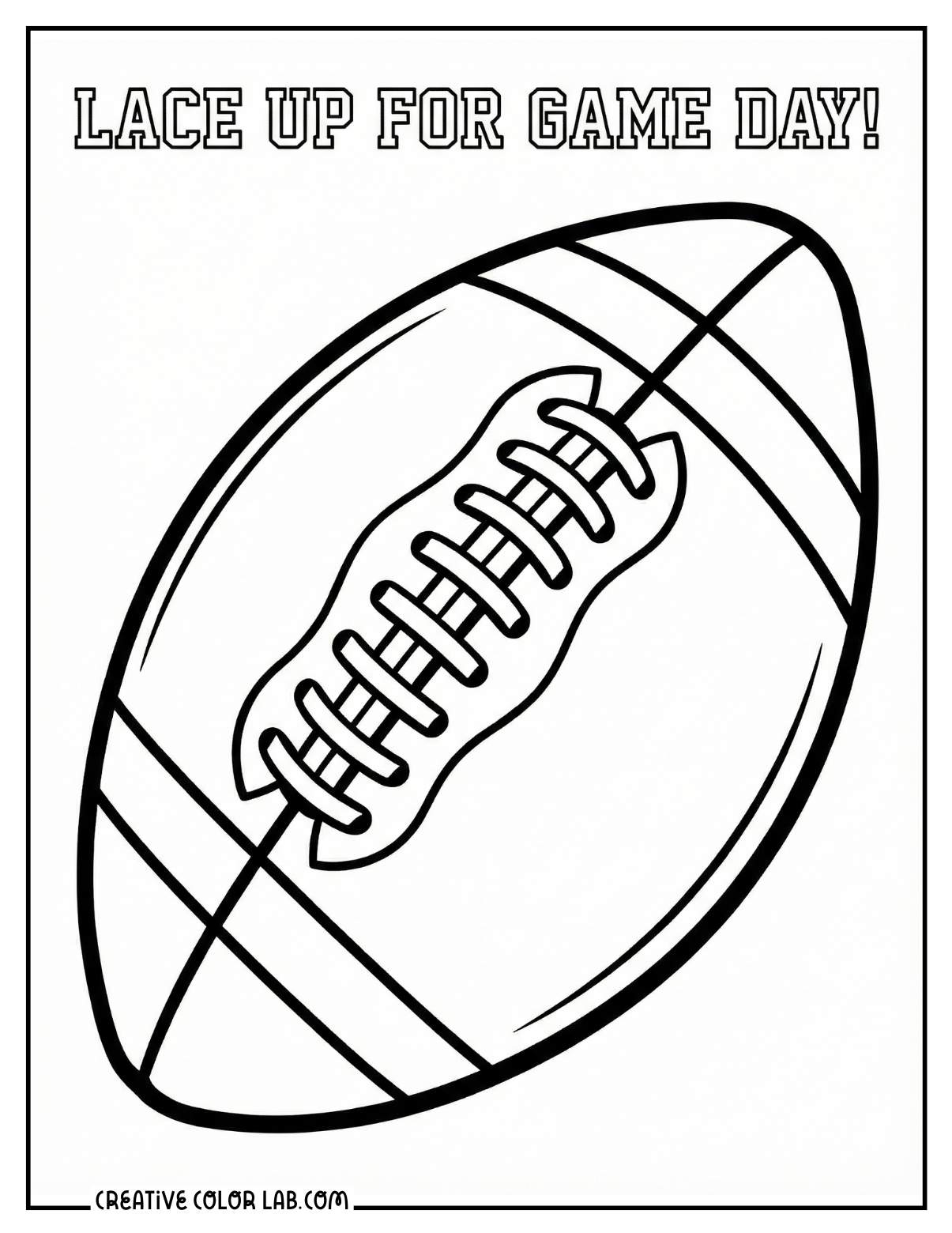Super Bowl Coloring Pages Free Football Printables