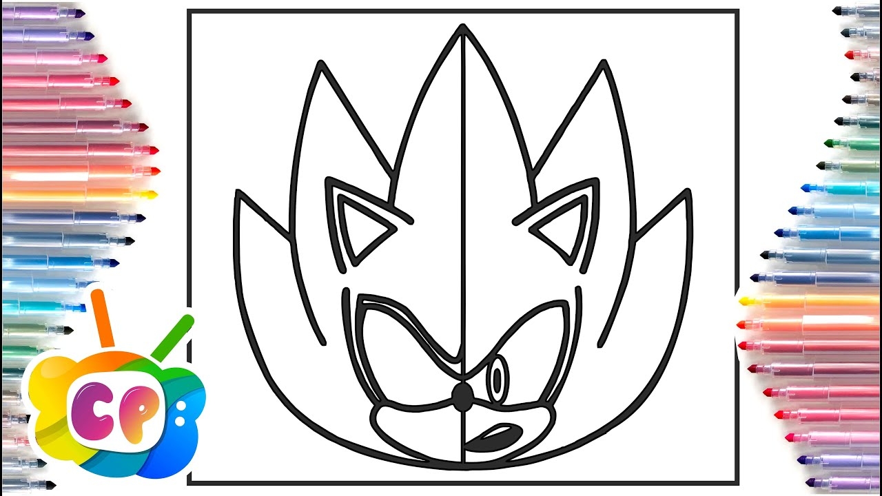 SUPER SONIC And DARK SONIC In One Face How To Draw Sonic Sonic The Hedgehog Coloring YouTube SUPER SONIC And DARK SONIC In One Face How To Draw Sonic Sonic The Hedgehog Coloring YouTube