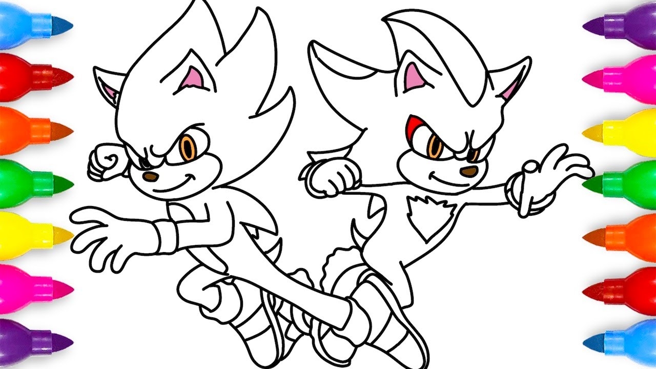 super sonic coloring pages super sonic coloring pages