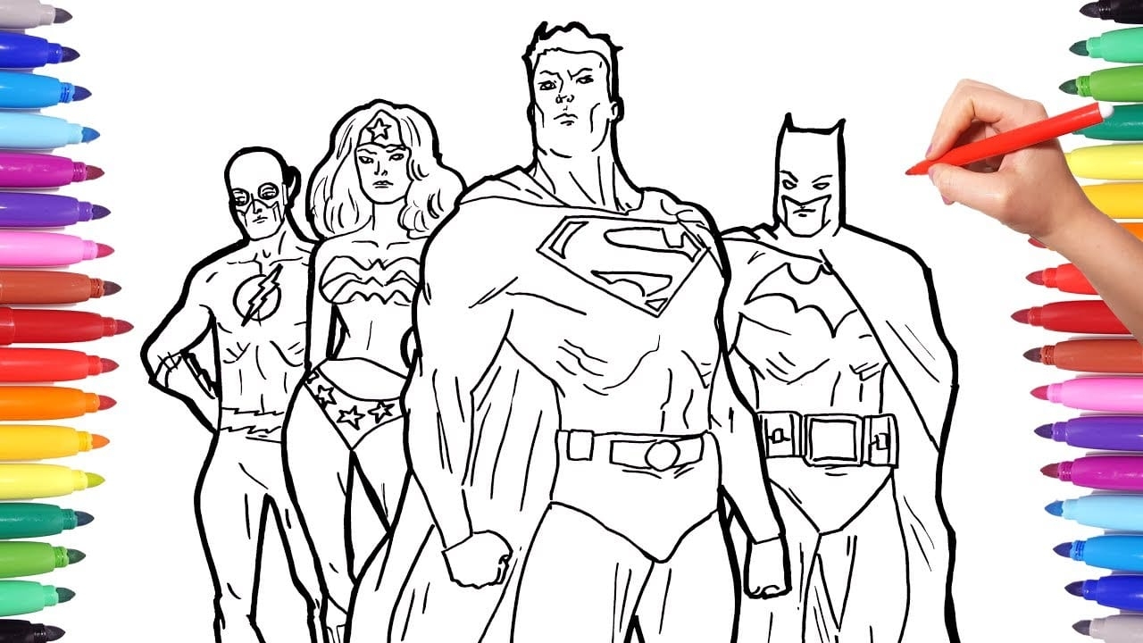 super hero coloring pages
