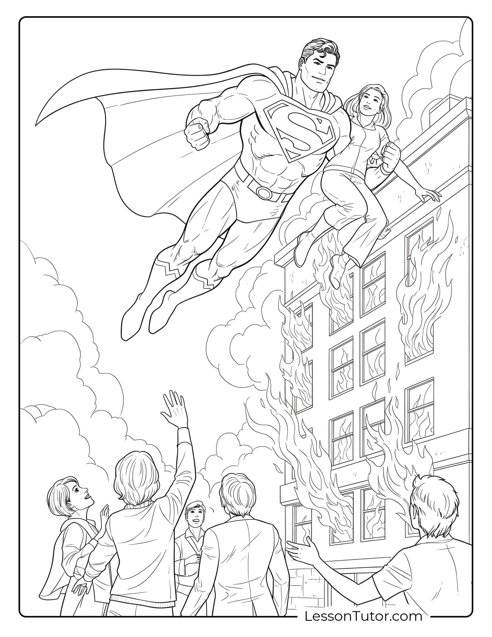 superman colouring in pages superman colouring in pages
